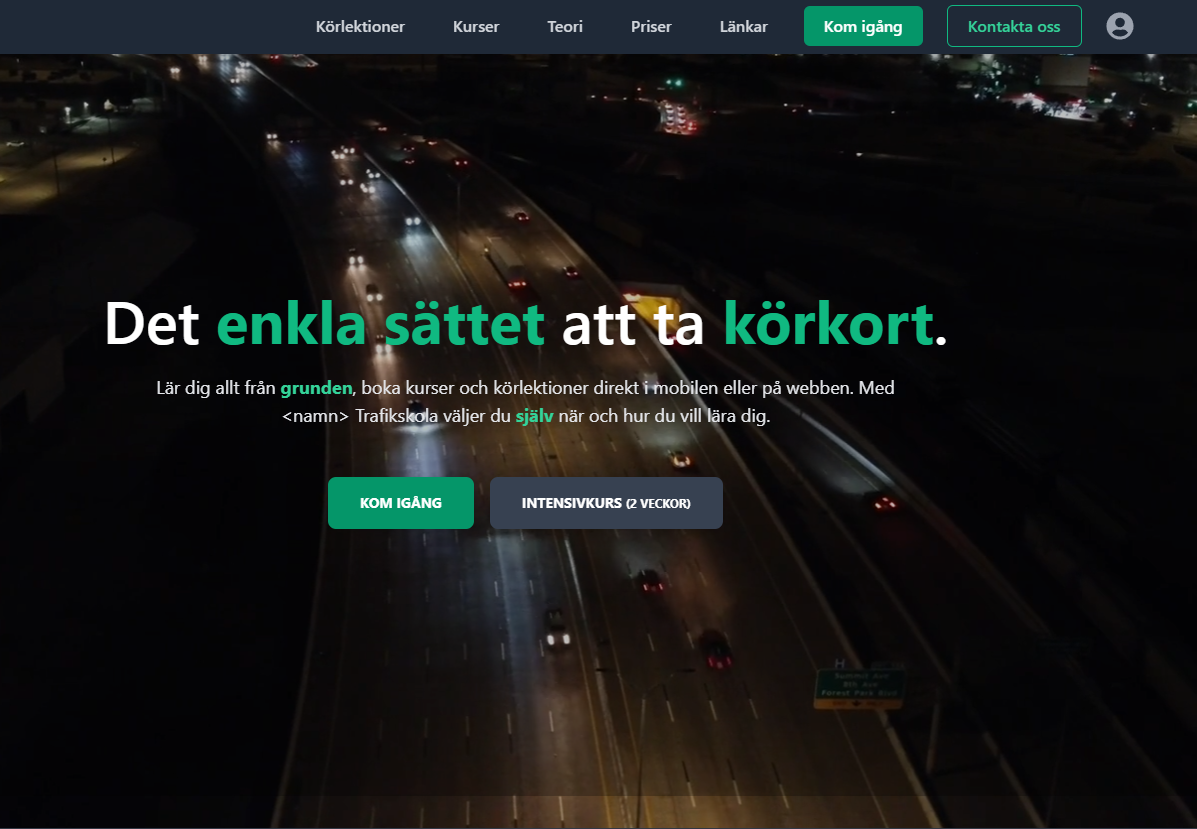Trafikskola Project